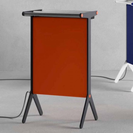 Radiant Plate in Aluminum and Electric and Colored Fabric Design 150 W - Sam Viadurini