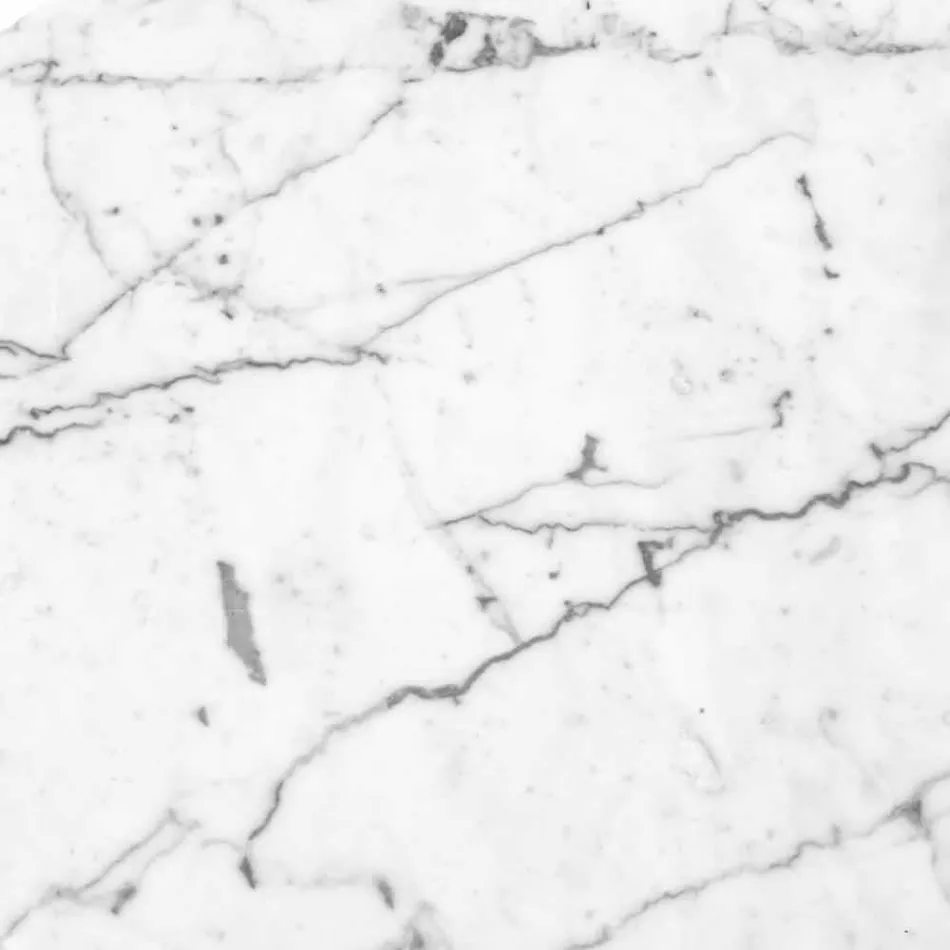 Round Cheese Plate in White or Black Marble Made in Italy - Kirby Viadurini