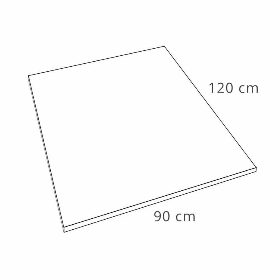 Shower Tray 120x90 Modern Design in White Resin Slate Effect - Sommo Viadurini