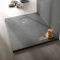 Shower Tray 120x90 Modern Design in Resin Concrete Effect Finish - Cupio