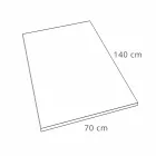 Shower Tray 140x70 cm in White or Gray - Cupio Concrete Effect Resin Viadurini