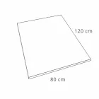 Modern Shower Tray 120x80 in Resin Effect Stone and Steel - Domio Viadurini