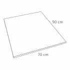 Modern Shower Tray 90x70 in White Resin Slate Effect - Sommo Viadurini