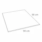 Modern Square Shower Tray 90x90 in White Resin Slate Effect - Sommo Viadurini