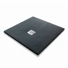 Modern Square Shower Tray 90x90 in Stone Effect Resin - Domio Viadurini
