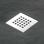 Modern Square Shower Tray 90x90 in Stone Effect Resin - Domio Viadurini
