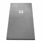 Modern Rectangular Shower Tray 160x80 in Stone Effect Resin - Domio Viadurini