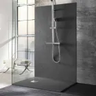 Rectangular Shower Tray 140x90 in Resin Stone Effect Finish - Domio Viadurini