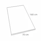 Rectangular Shower Tray 160x70 cm in White Resin Modern Design - Estimo Viadurini