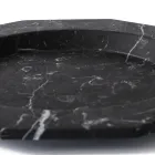 Flat Plate in Satin Marble Various Finishes Italian Luxury Design - Rhodium Viadurini