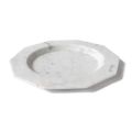 Flat Plate in Satin Marble Various Finishes Italian Luxury Design - Rhodium