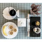 Small Mortar with Pestle in White Carrara Marble Made in Italy - Mirel Viadurini