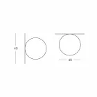 Slide Globo (Wall) sphere ceiling light made of polyethylene made in Italy Viadurini