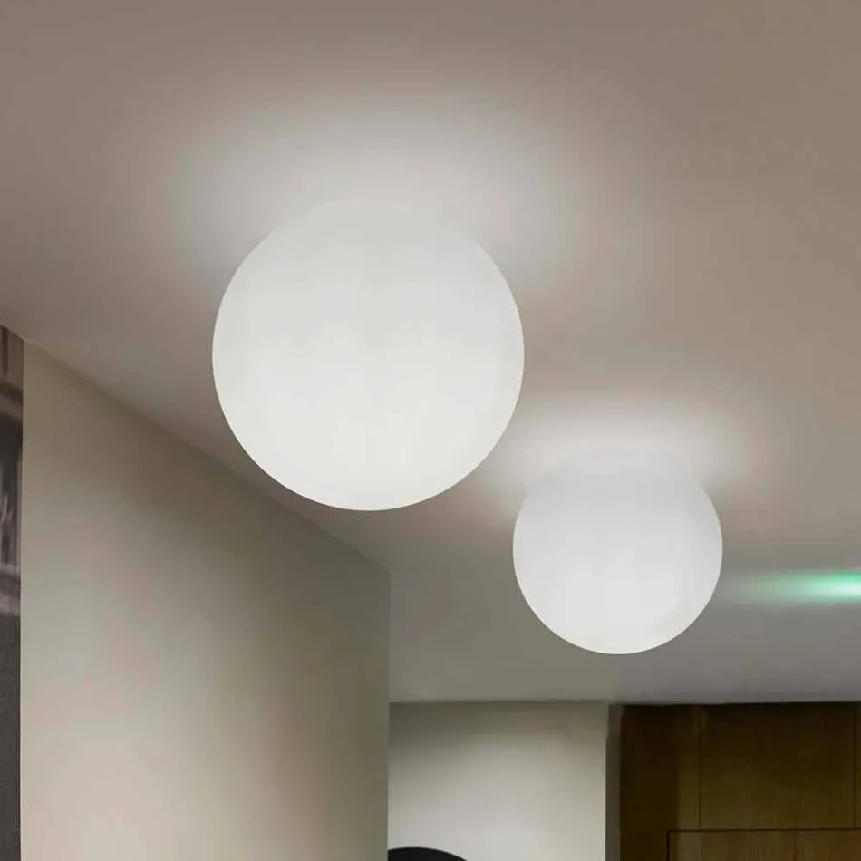 Slide Globo (Wall) sphere ceiling light made of polyethylene made in Italy Viadurini