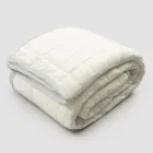 Plaid in Cotton Satin and Chenille with Lurex, Chalk or Retro Border - Tortoro Viadurini