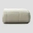 Plaid in Cotton Satin and Chenille with Lurex, Chalk or Retro Border - Tortoro Viadurini