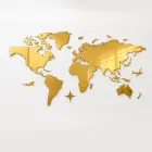 Artemia - 3-Color Plexiglass Wall Map Made in Italy Viadurini