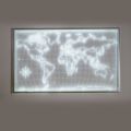 Amaris Illuminated Wall Planisphere Made of Plexiglass Made in Italy