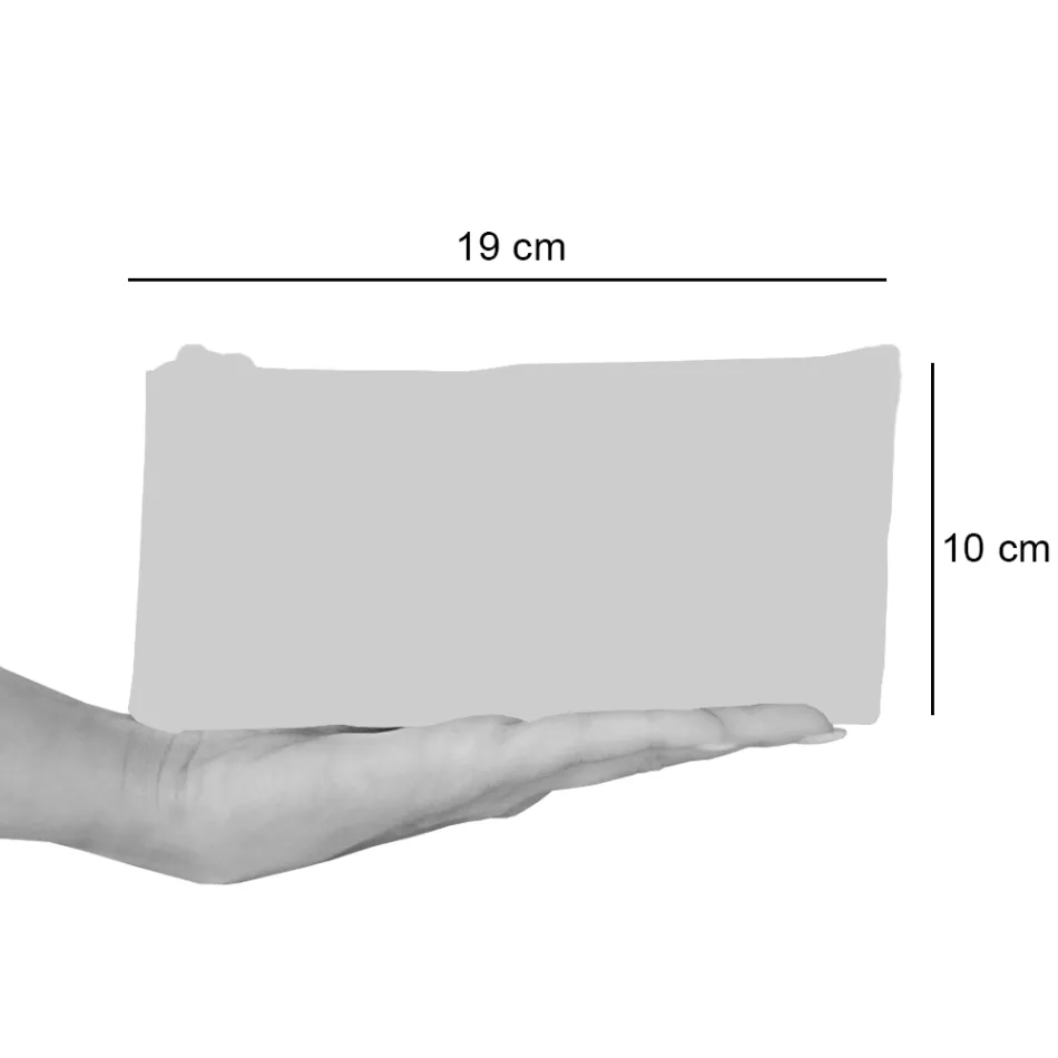 Artistic Hand Printed Clutch Bag, Unique Piece in Cotton, 2 Pieces - Viadurini by Marchi Viadurini