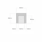 Ethnic Design Chaise Longue Armchair in Gray or Blue Velvet - Fiber Viadurini