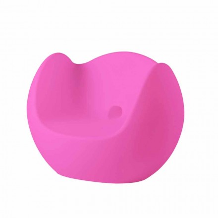 Rocking armchair Round bright Slide Blos made in Italy Viadurini