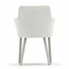 Design Varaschin Emma outdoor armchair in aluminum and fabric Viadurini