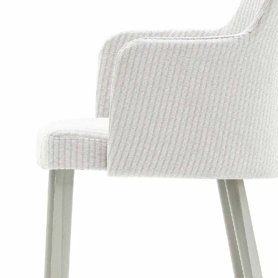 Design Varaschin Emma outdoor armchair in aluminum and fabric Viadurini
