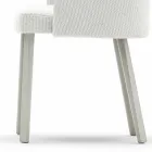 Design Varaschin Emma outdoor armchair in aluminum and fabric Viadurini