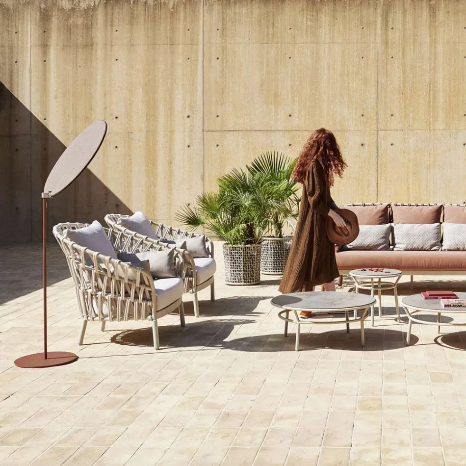 Aluminum Garden Armchair Made in Italy - Emmacross by Varaschin Viadurini