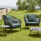 Aluminum Garden Armchair Made in Italy - Emmacross by Varaschin Viadurini