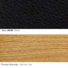 Living Room Armchair with Footrest in Leather and Wood Made in Italy - Butterfly Viadurini