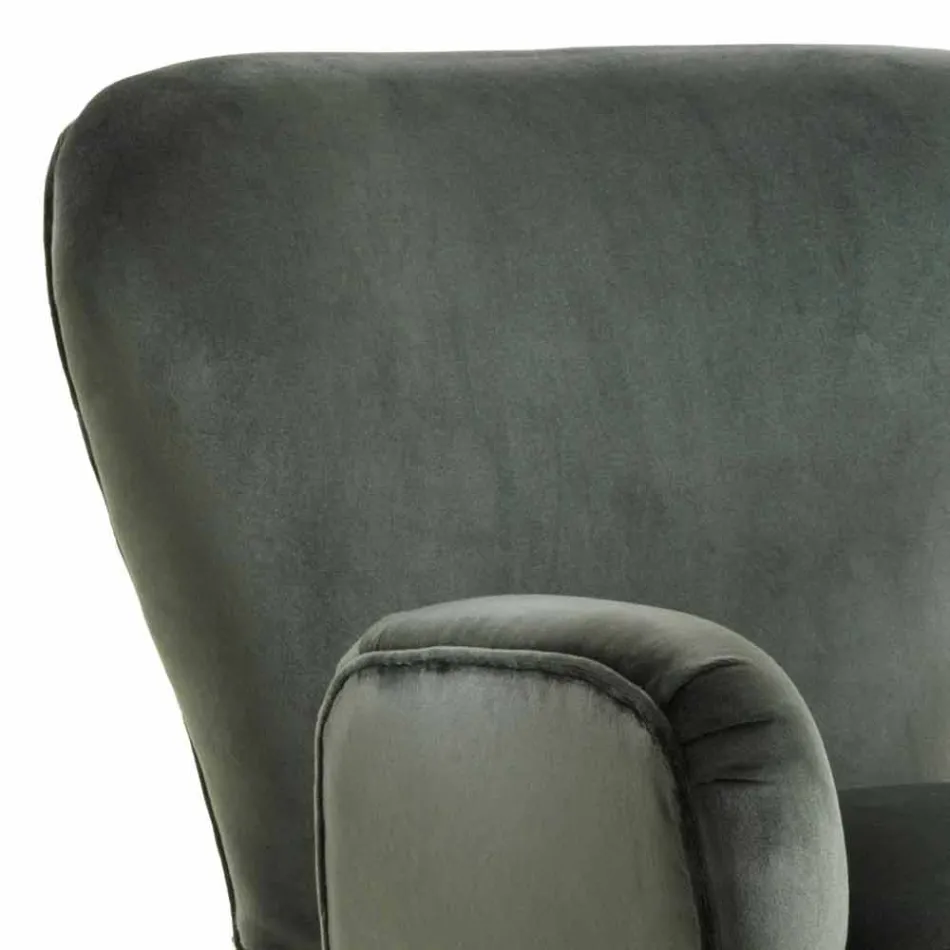 Classic design upholstered lounge chair, L78xP75cm, Benny Viadurini