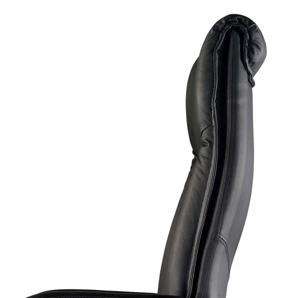 Swivel Executive Office Chair in Leather and Faux Leather - Oliviero Viadurini