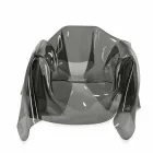 Contemporary design armchair in plexiglass fumé Paris, made in Italy Viadurini