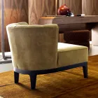 Design armchair in padded fabric Grilli Kipling made in Italy Viadurini