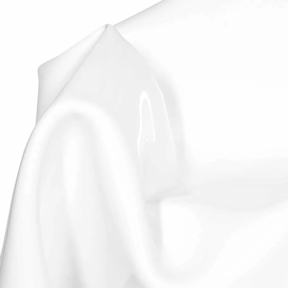 Modern design armchair in white Paris plexiglass, made in Italy Viadurini