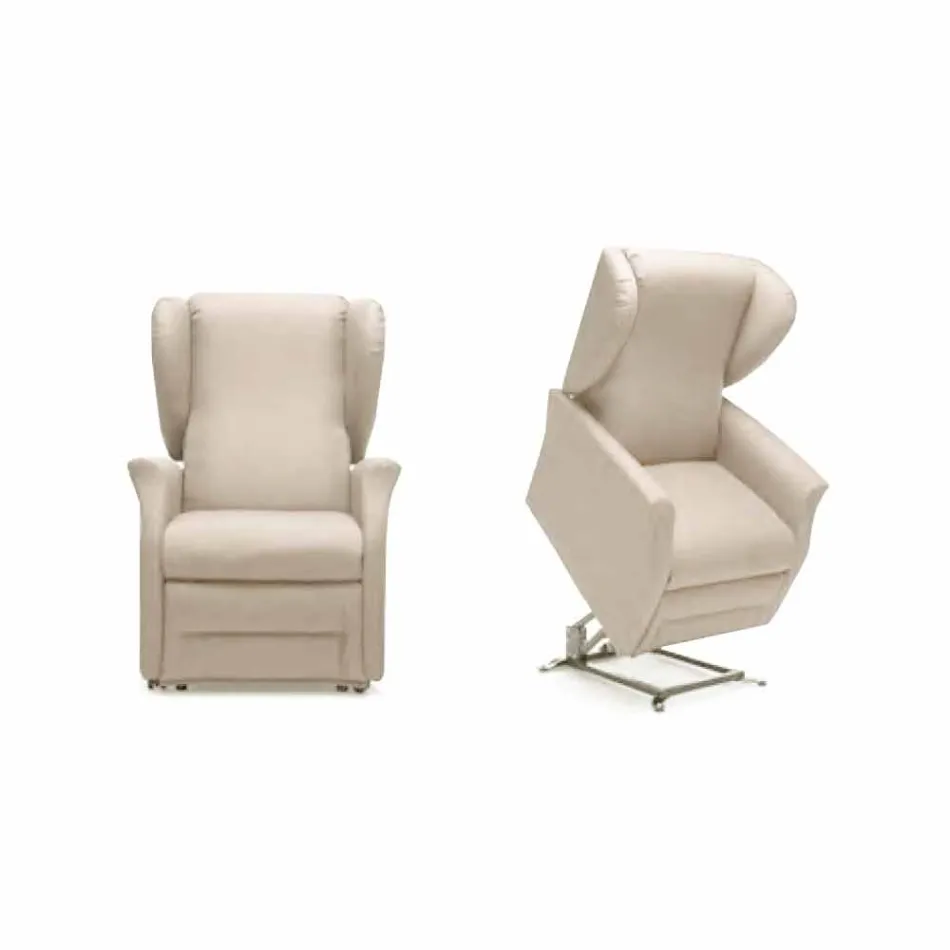 Quality Armchair Relax Lift with 2 Motors Made in Italy - Daphne Viadurini