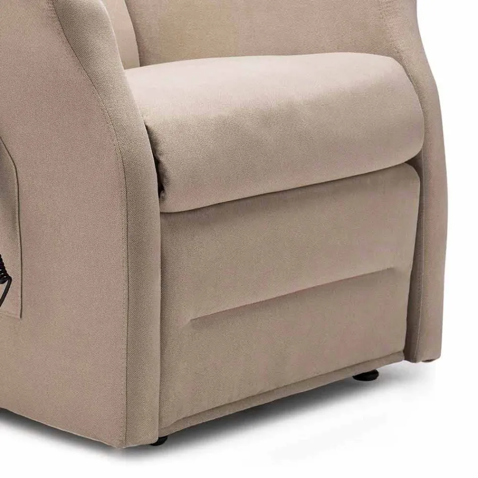 Quality Armchair Relax Lift with 2 Motors Made in Italy - Daphne Viadurini
