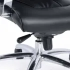 Executive Swivel Office Chair Leather and Metal Base Seats - Virone Viadurini