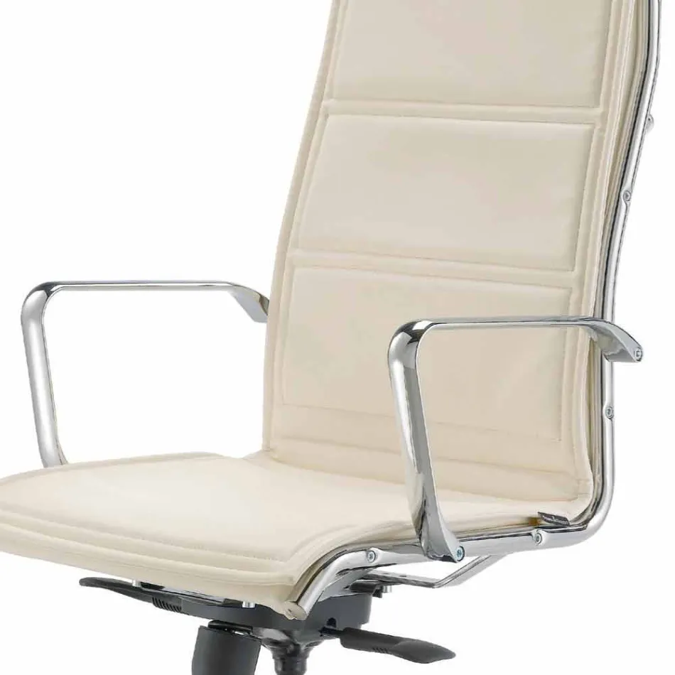 Executive office armchair in Agata flower type cowhide Viadurini