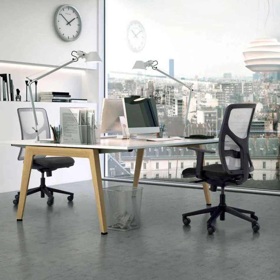 Executive high-back office armchair made in Italy Amelie Viadurini