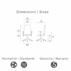 Contemporary executive office armchair in Gemma imitation leather Viadurini