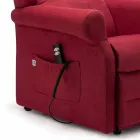 Electric Armchair with Lift Relax Functions with 2 Motors Made in Italy - Marlene Viadurini