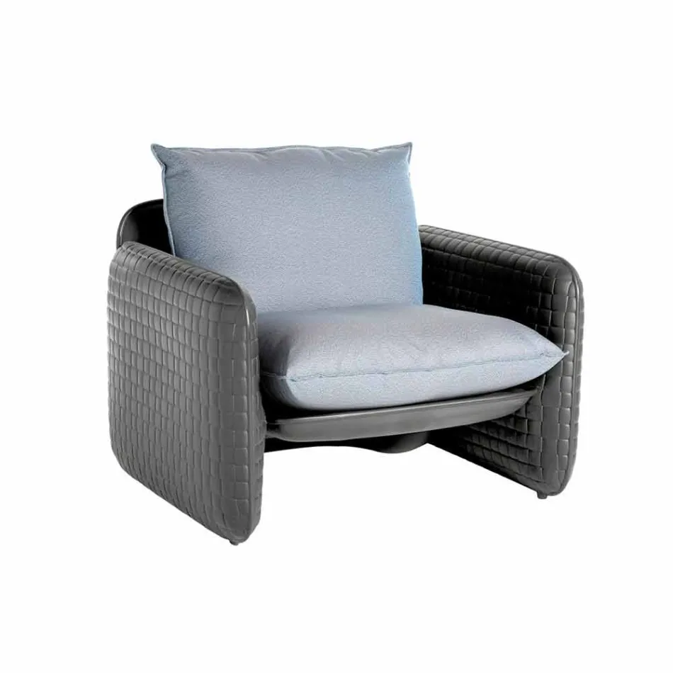 Lounge Chair with Waterproof Cushions, for Outdoor - Mara Slide Viadurini