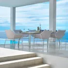 Varaschin Summer Modern Garden Lounge Chair in Steel Viadurini