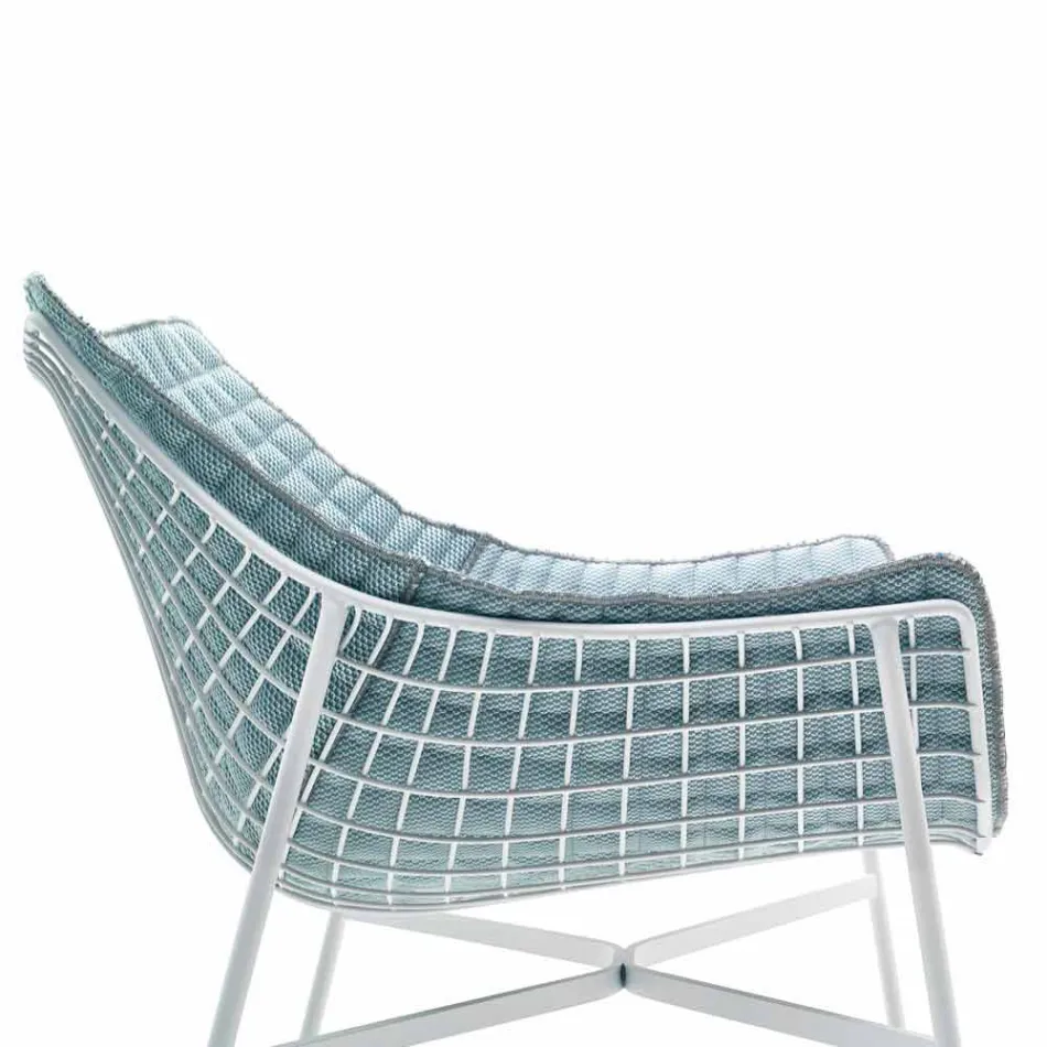 Varaschin Summer Modern Garden Lounge Chair in Steel Viadurini