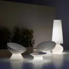 Luminous Outdoor Armchair in Polyethylene with LED Light Made in Italy - Desmond Viadurini