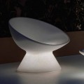 Luminous Outdoor Armchair in Polyethylene with LED Light Made in Italy - Desmond