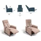 Via Venezia motorized armchair with 1 motor Viadurini