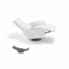 Relax armchair 2 motors swivel leather / fabric / modern leather Bluma Viadurini